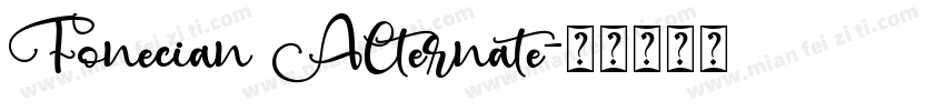Fonecian Alternate字体转换